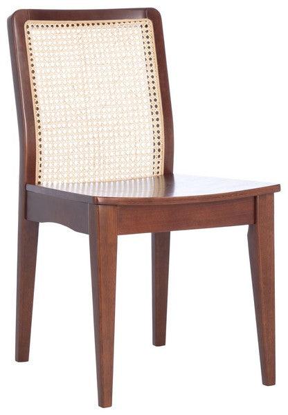 Safavieh Benicio Dark Brown-Natural Rattan Dining Chair (Set of 2)