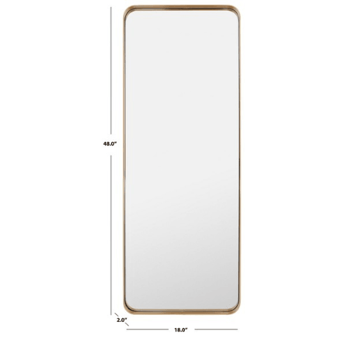 Safavieh Almasy Slim Gold Border Mirror