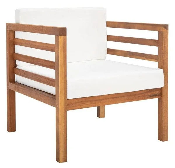 Safavieh Kinnell Natural Finish Outdoor Armchair