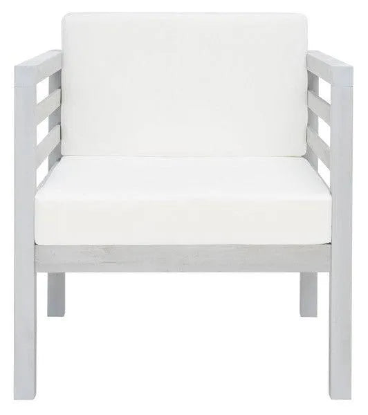 Safavieh Kinnell Soft Grey Finish Outdoor Armchair