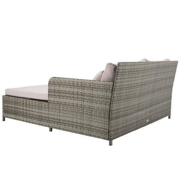 Safavieh Grey Wicker Poolside Daybed