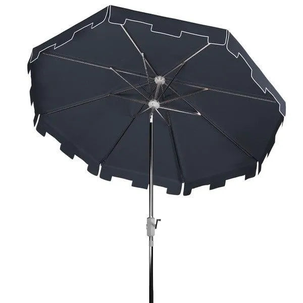 Safavieh Zimmerman Navy Market Umbrella With Flap (9ft)