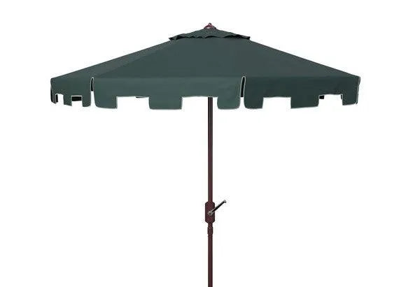 Safavieh Zimmerman Dark Green Round Market Umbrella (11ft)