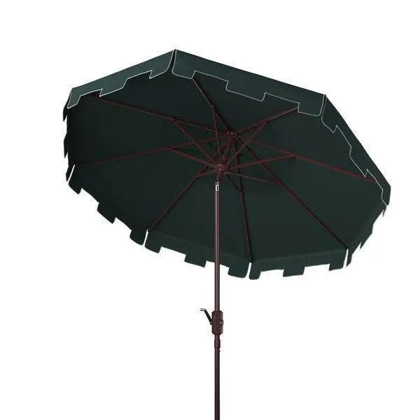 Safavieh Zimmerman Dark Green Round Market Umbrella (11ft)