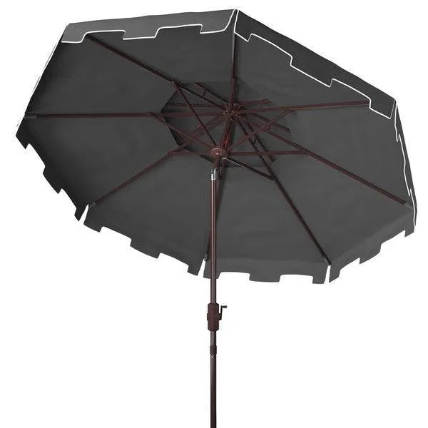 Safavieh European Grey Crank Umbrella With Flap (9ft)