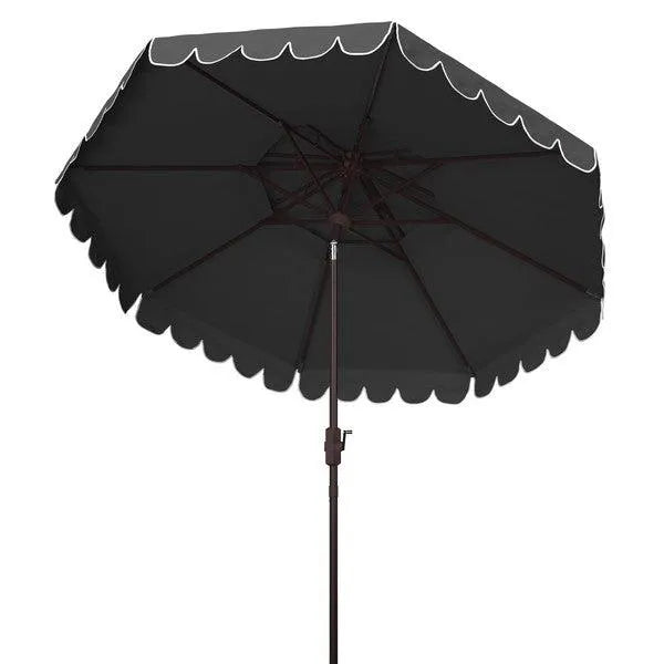 Safavieh Venice Grey Double Top Round Crank Umbrella (9ft)