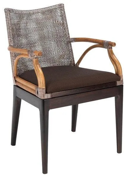 Safavieh Gianni British Colonial Brown Rattan Arm Chair