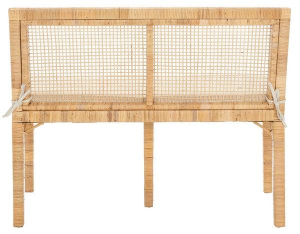 Safavieh Civility Natural Antique Webbing Rattan Sofa Bench