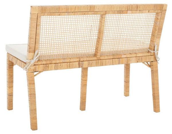 Safavieh Civility Natural Antique Webbing Rattan Sofa Bench