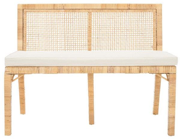 Safavieh Civility Natural Antique Webbing Rattan Sofa Bench