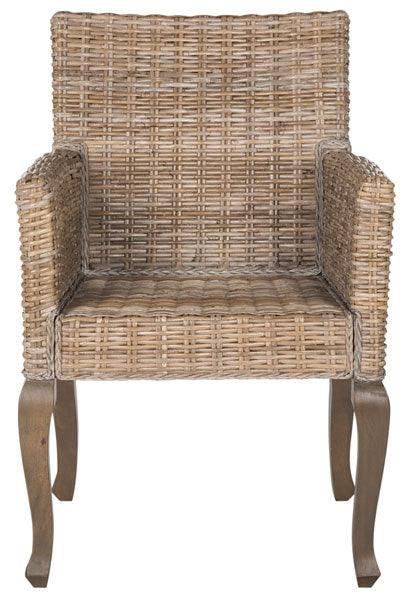 Safavieh Armando Natural Wicker Dining Chair (Set of 2)