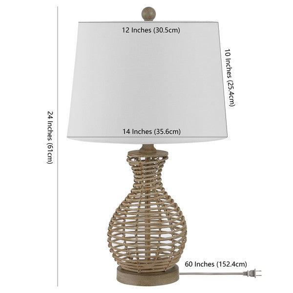 Safavieh Flora Natural Seagrass Table Lamp