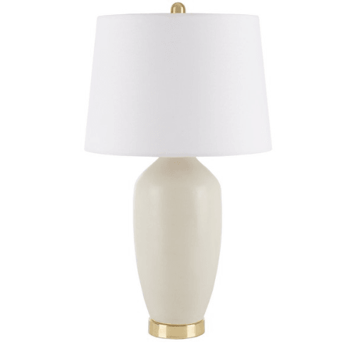 Safavieh Laine Matte Ivory Ceramic Table Lamp