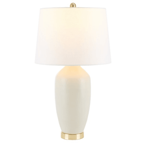 Safavieh Laine Matte Ivory Ceramic Table Lamp