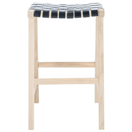 Safavieh Silus Cane White Backless Bar Stool