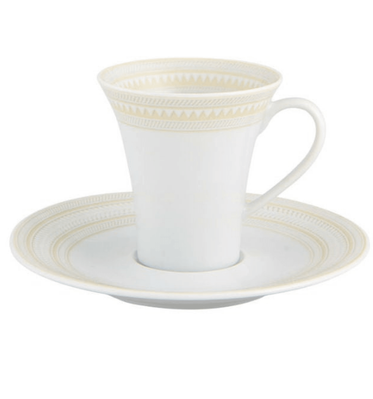 Vista Alegre Vista Alegre Ivory Coffee Cup & Saucer (Set of 4)