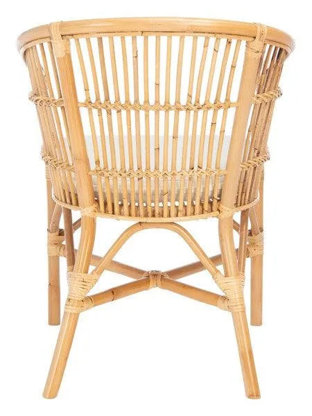 Safavieh Olivia Natural Rattan Barrel Accent Chair