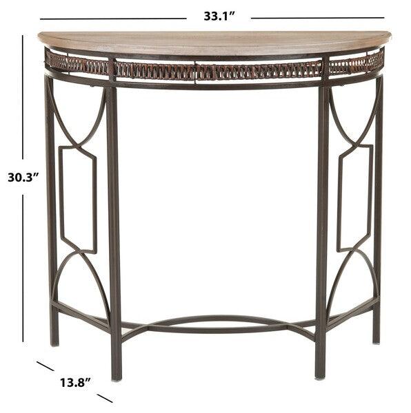 Safavieh Rosalie Classic Antique Copper Console Table