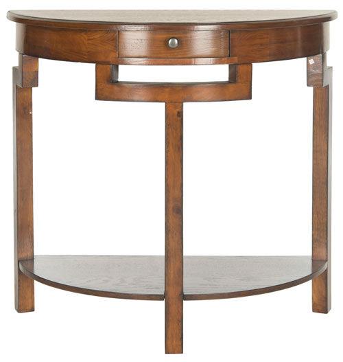 Safavieh Liana Brown Demilune Console Table