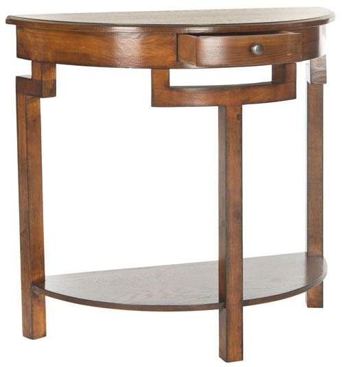 Safavieh Liana Brown Demilune Console Table