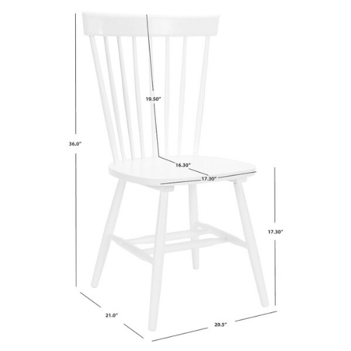 Safavieh Parker White Spindle Dining Chair (Set of 2)