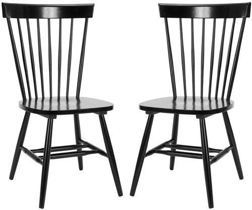 Safavieh Parker Black Spindle Dining Chair (Set of 2)