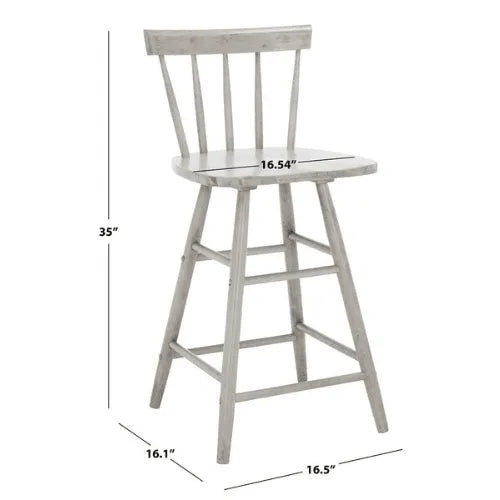 Safavieh Tally Grey Windsor Counter Stool