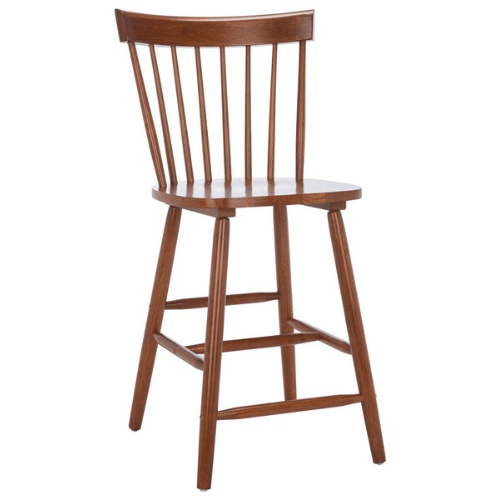 Safavieh Providence Walnut Spindle Back Counter Stool (Set of 2)