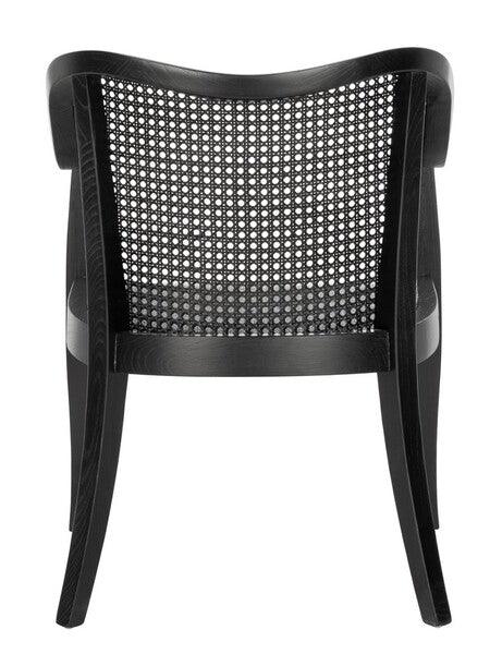 Safavieh Maika Black Cane Contemporary Dining Chair