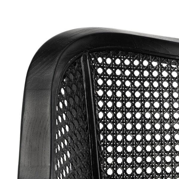 Safavieh Maika Black Cane Contemporary Dining Chair