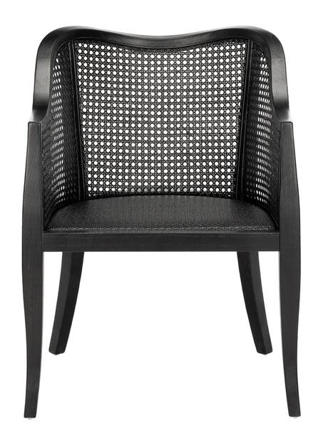 Safavieh Maika Black Cane Contemporary Dining Chair