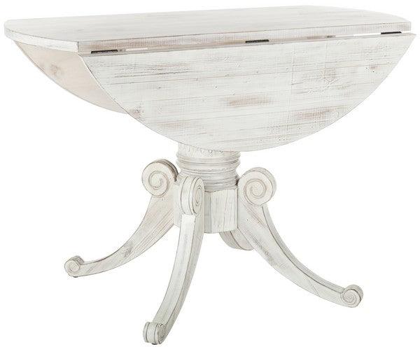 Safavieh Forest Antique White Drop Leaf Dining Table