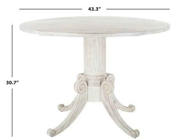 Safavieh Forest Antique White Drop Leaf Dining Table