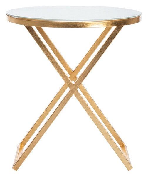 Safavieh Riona Gold Round Top Accent Table