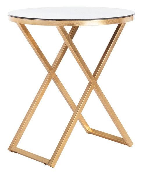 Safavieh Riona Gold Round Top Accent Table