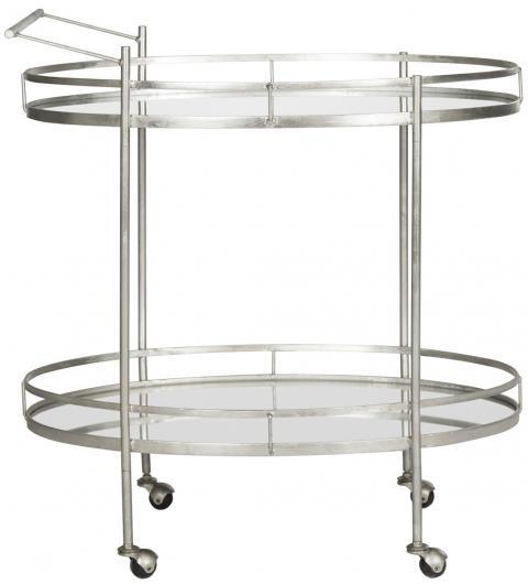 Safavieh Dante Silver Hotel Style Bar Cart