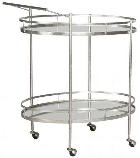 Safavieh Dante Silver Hotel Style Bar Cart