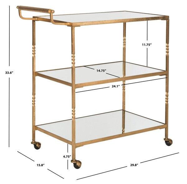 Safavieh Aurelius Gold Bar Cart