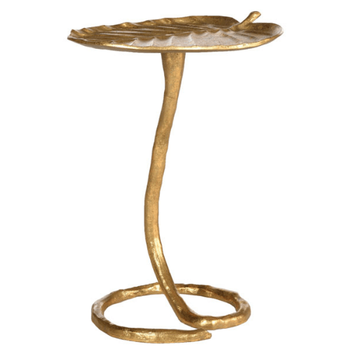 Safavieh Mina Contemporary Gold Foil Petal Side Table