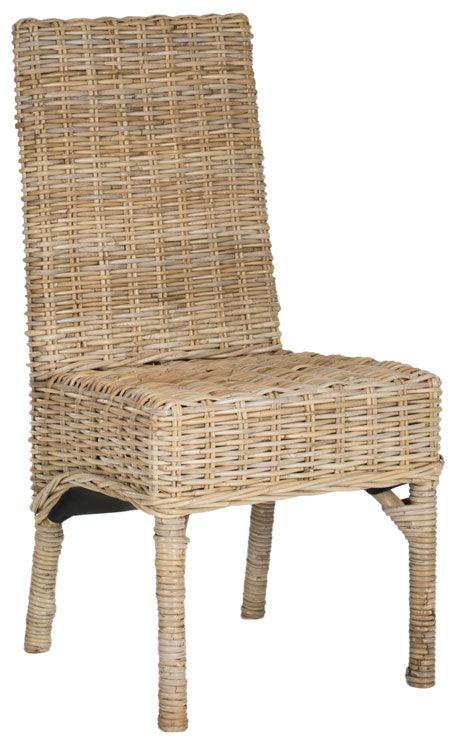 Safavieh Beacon Natural Woven Rattan Side Chair (Set of 2)