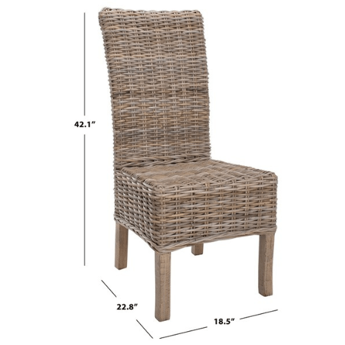 Safavieh Quaker Natural Rattan Side Chair (Set of 2)