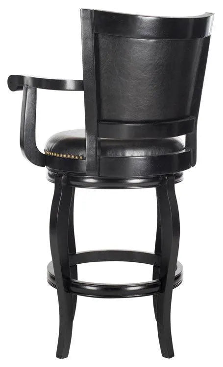 Safavieh Gitano Black Swivel Bar Stool