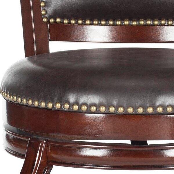 Safavieh Pasquale Dark Brown Italian Style Bar Stool