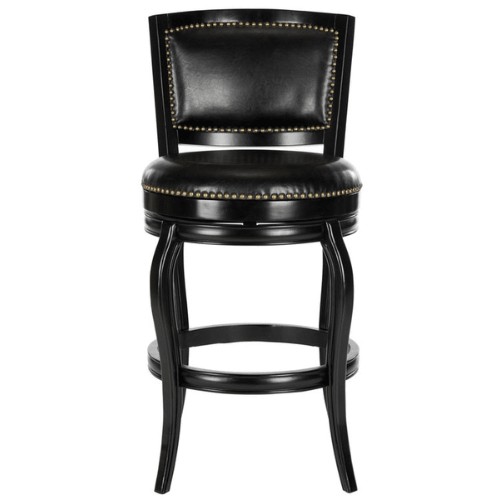 Safavieh Pasquale Black Italian Style Bar Stool