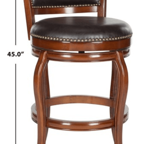 Safavieh Pasquale Brown Italian Style Bar Stool