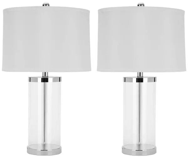 Safavieh Jeanie Glass Cylinder Table Lamp (Set of 2)