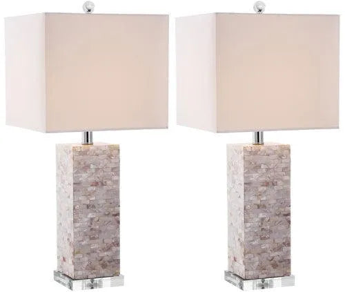 Safavieh Homer Capiz Shell Mosaic Table Lamp (Set of 2)