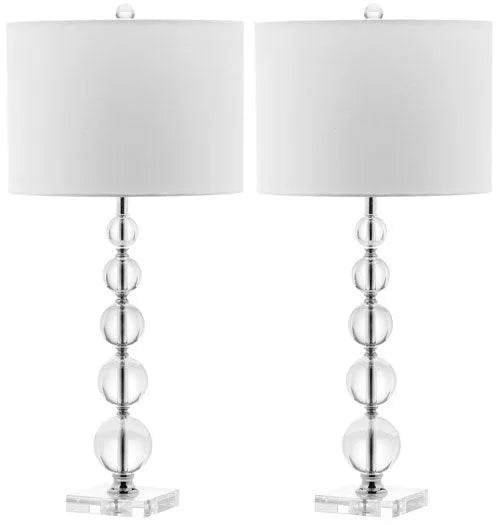 Safavieh Liam Stacked Crystal Table Lamp (Set of 2)