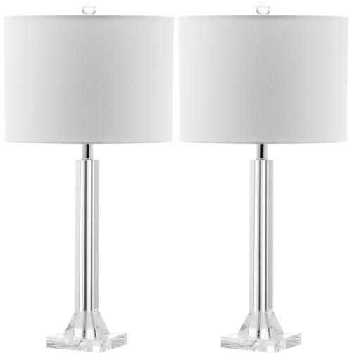 Safavieh Tyrone Crystal Column Table Lamp (Set of 2)