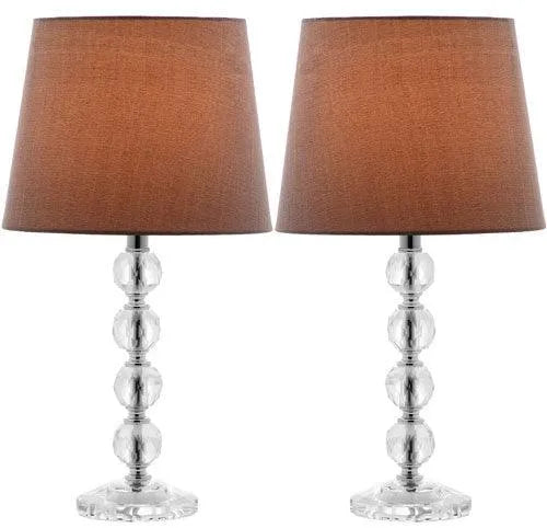 Safavieh Nola Stacked Crystal Ball Table Lamp (Set of 2)